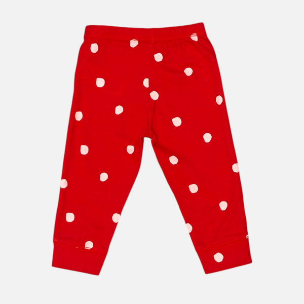 Red Polka Dot Printed Leggings