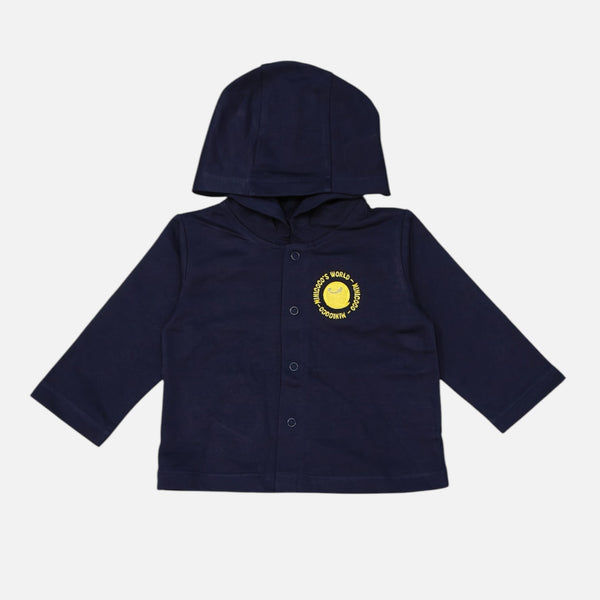 Navy Blue Hooded Jacket