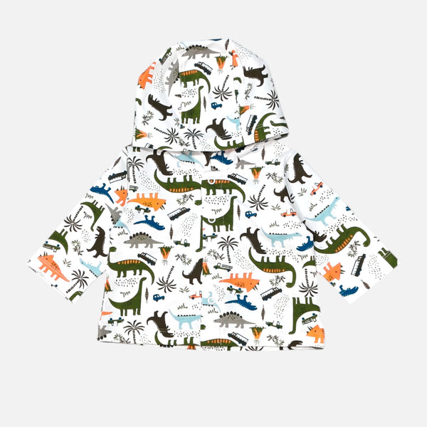 Dinosaur Print Hooded Jacket