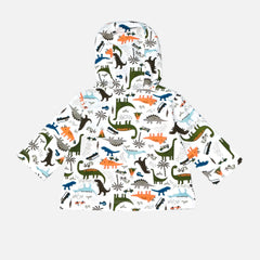 Dinosaur Print Hooded Jacket