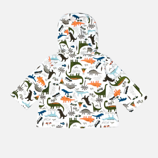 Dinosaur Print Hooded Jacket
