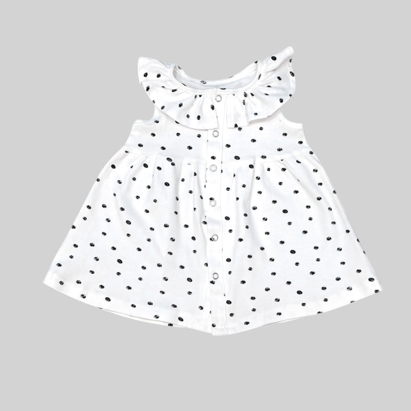 White Sleeveless Frock