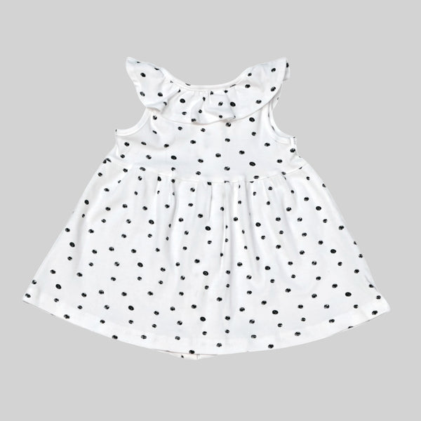 White Sleeveless Frock