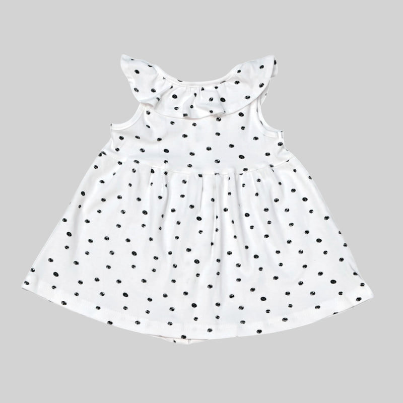 White Sleeveless Frock