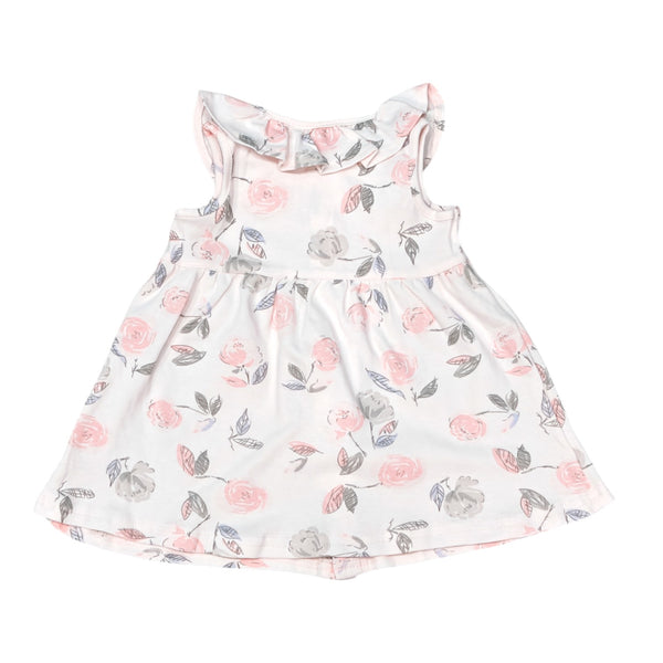 White Printed Baby Frock