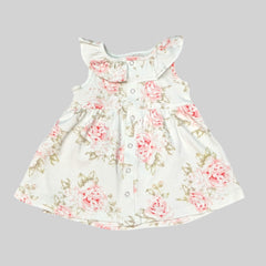 Green Printed Baby Frock