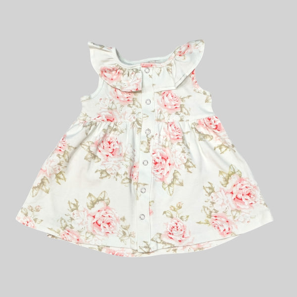 Green Printed Baby Frock