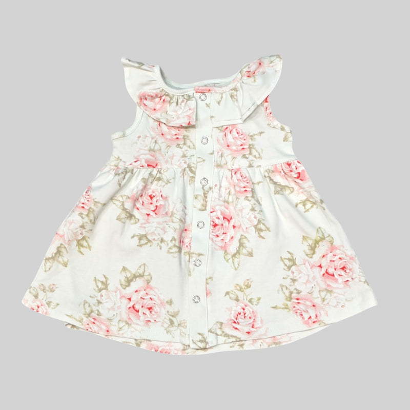 Green Printed Baby Frock