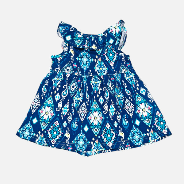 Blue Sleeveless Frock