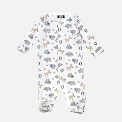 Quilted Printed Baby Romper