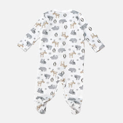 Quilted Printed Baby Romper