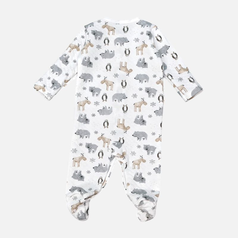 Quilted Printed Baby Romper