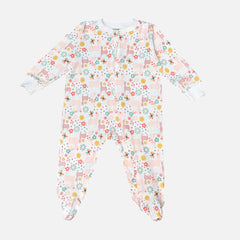 Printed Zip Baby Romper Set Of Two