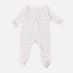 Printed Zip Baby Romper Set Of Two