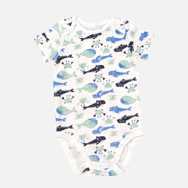 Sea Animals Half Sleeves Onesies