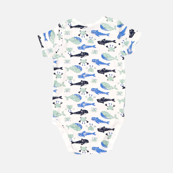 Sea Animals Half Sleeves Onesies