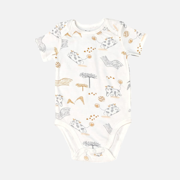 Animal Printed Half Sleeves Onesies
