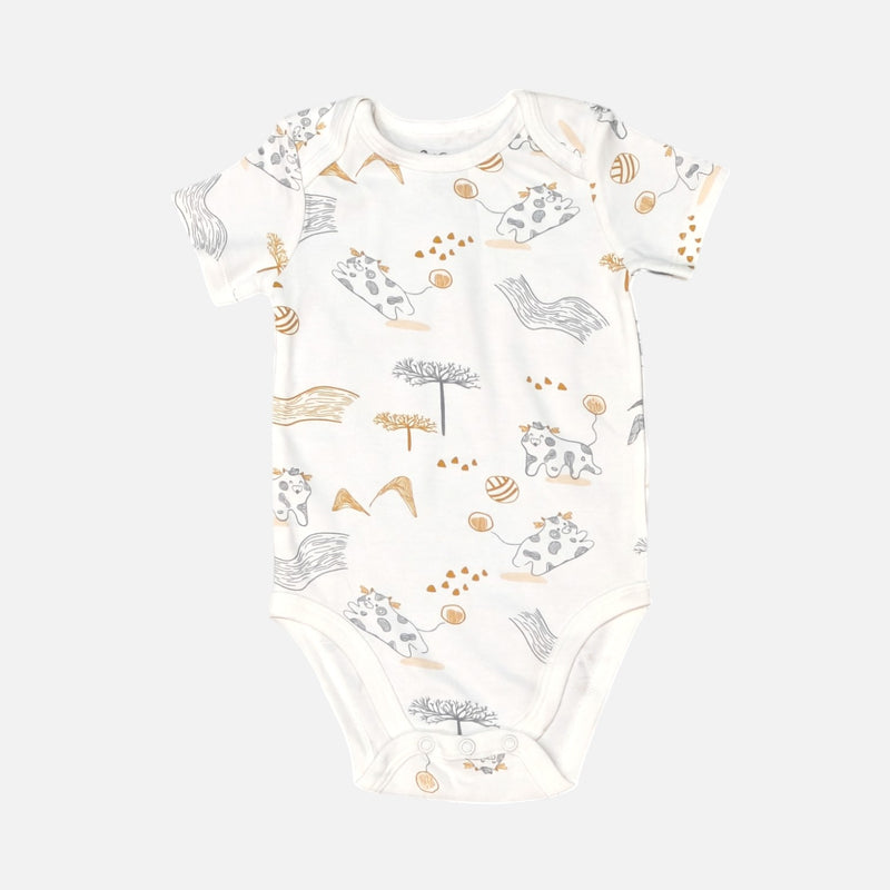 Animal Printed Half Sleeves Onesies