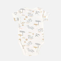 Animal Printed Half Sleeves Onesies