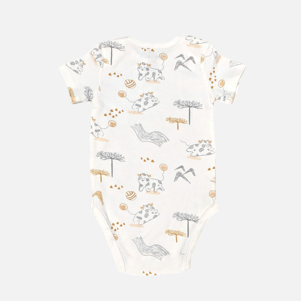 Animal Printed Half Sleeves Onesies