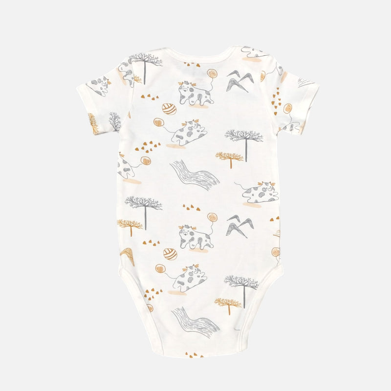 Animal Printed Half Sleeves Onesies