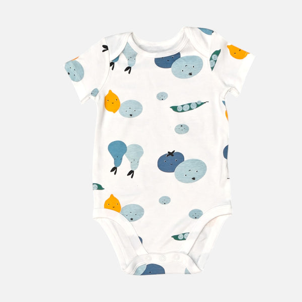 Vegetable Printed Half Sleeves Onesies