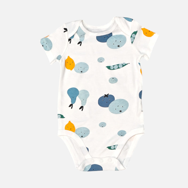 Vegetable Printed Half Sleeves Onesies