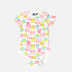 Bird Printed Half Sleeves Onesies