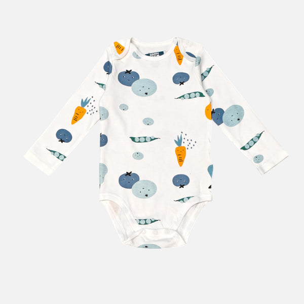 Vegetable Printed long Sleeves Onesies