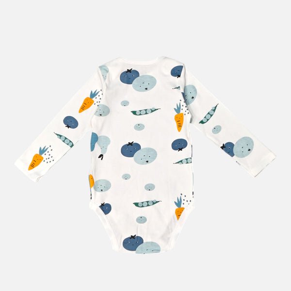 Vegetable Printed long Sleeves Onesies