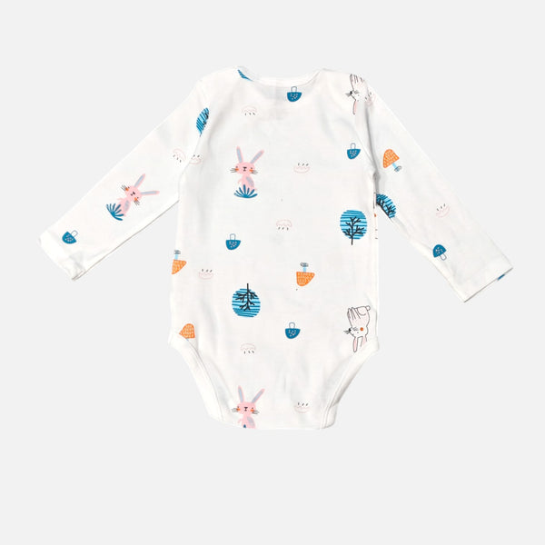 Bunny Printed Long Sleeves Onesies