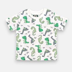 Dinosaur Printed T-shirt with Short Set