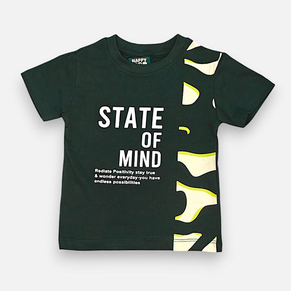 Green Printed T-shirt with Short Set