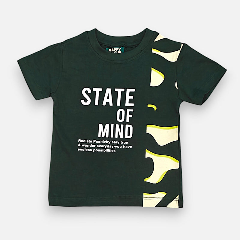 Green Printed T-shirt with Short Set