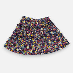 Floral Printed Ruffled Skirt