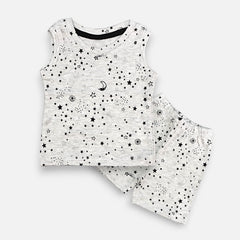 Stars Printed Vest and Short Set