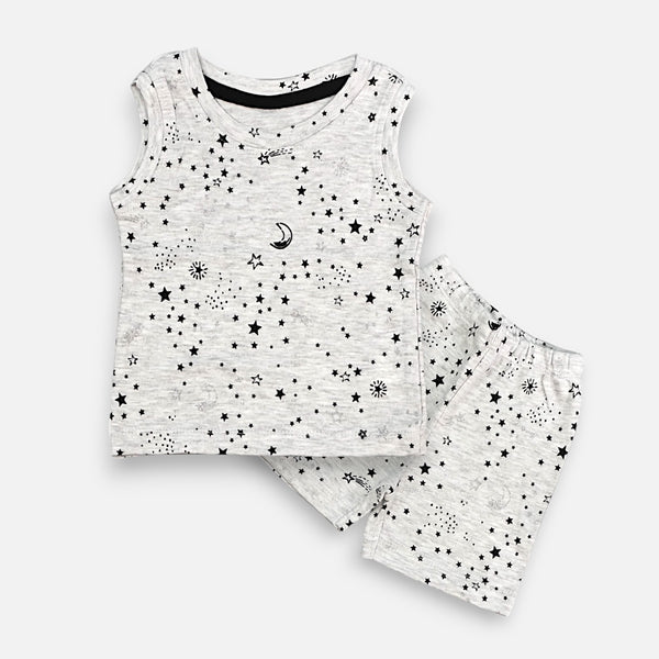 Stars Printed Vest and Short Set