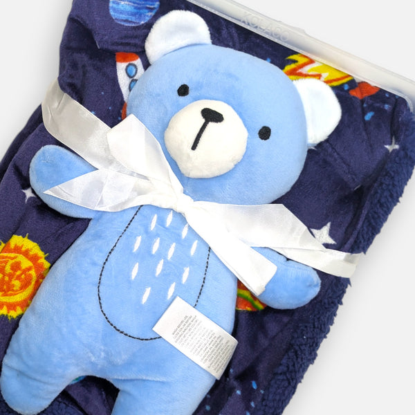 Teddy Soft Blanket with Plush Toy
