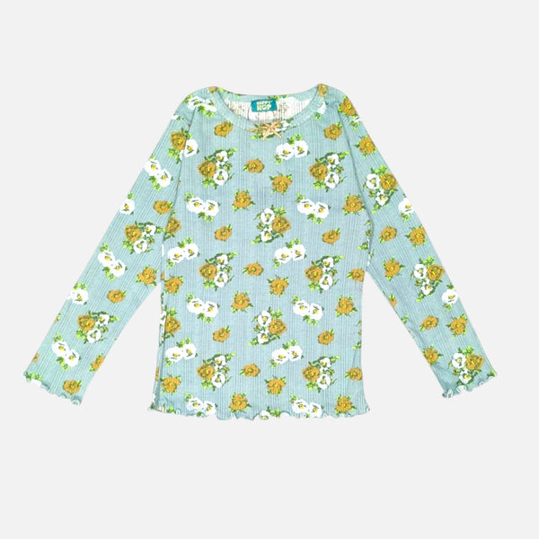 Green Knitted Printed Co-Ord Set