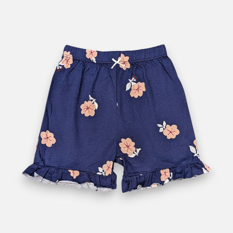 Navy Blue Sleeveless Top and Short Set