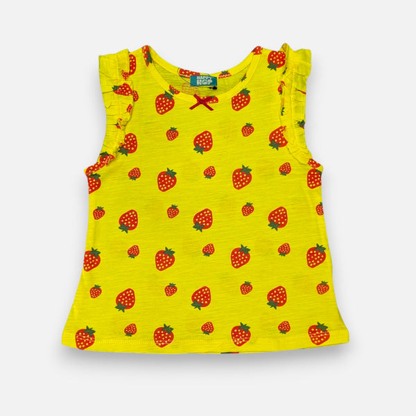 Yellow Sleeveless Top and Short Set