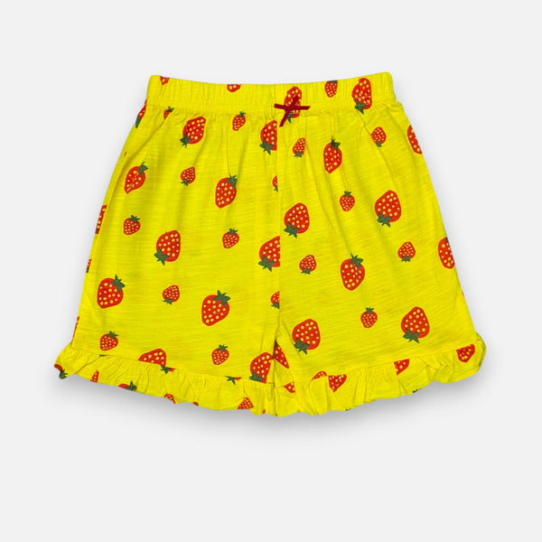 Yellow Sleeveless Top and Short Set