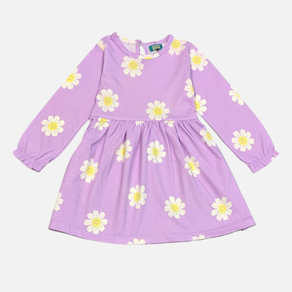 Purple Printed Frock