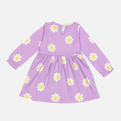 Purple Printed Frock