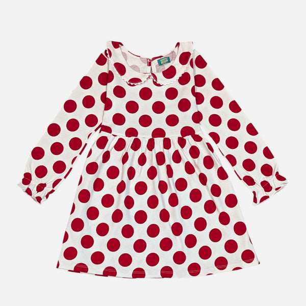 Red Polka Dot Printed Frock