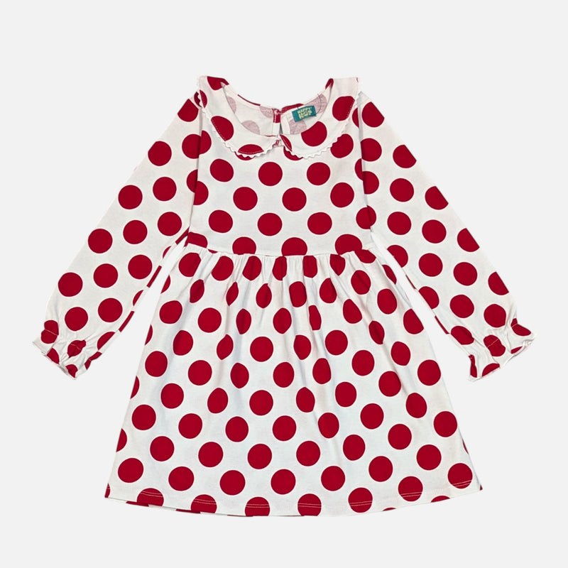 Red Polka Dot Printed Frock