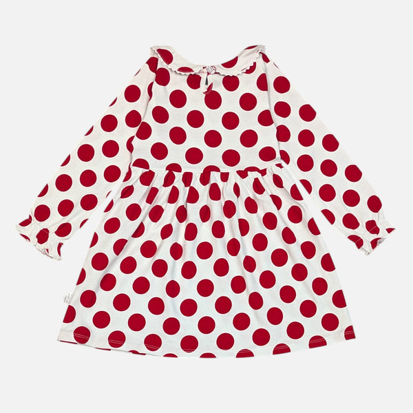 Red Polka Dot Printed Frock