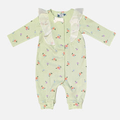 Floral Printed Frill Rompers