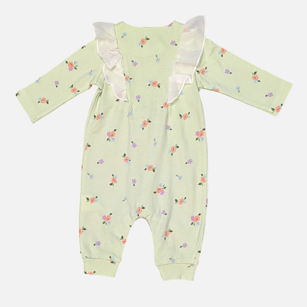 Floral Printed Frill Rompers