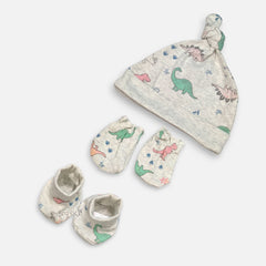 Baby Cap, Mittens and Booties Set